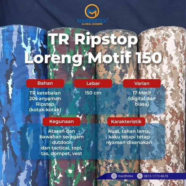 TR RIPSTOP LORENG MOTIF 150_mardhitex_2